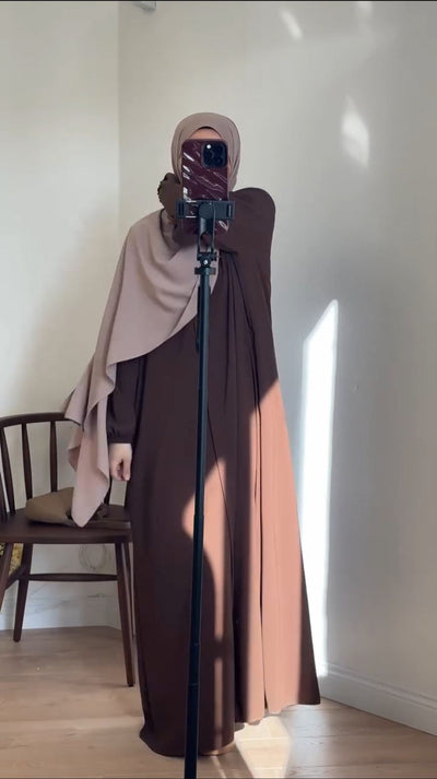 Modest Embroz Abaya With Stoller