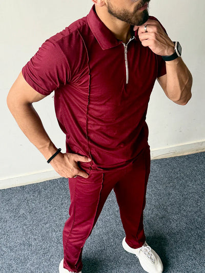 STRIPE ZIP STYLE TRACK SUIT