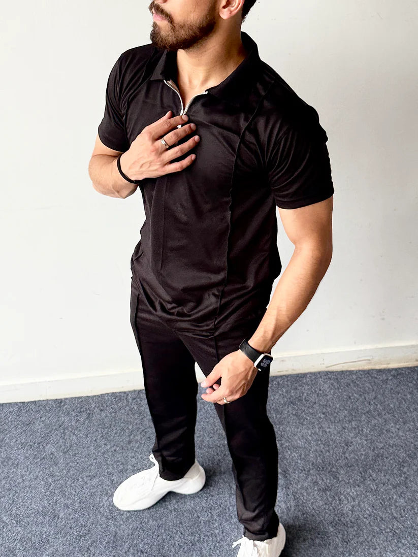 STRIPE ZIP STYLE TRACK SUIT
