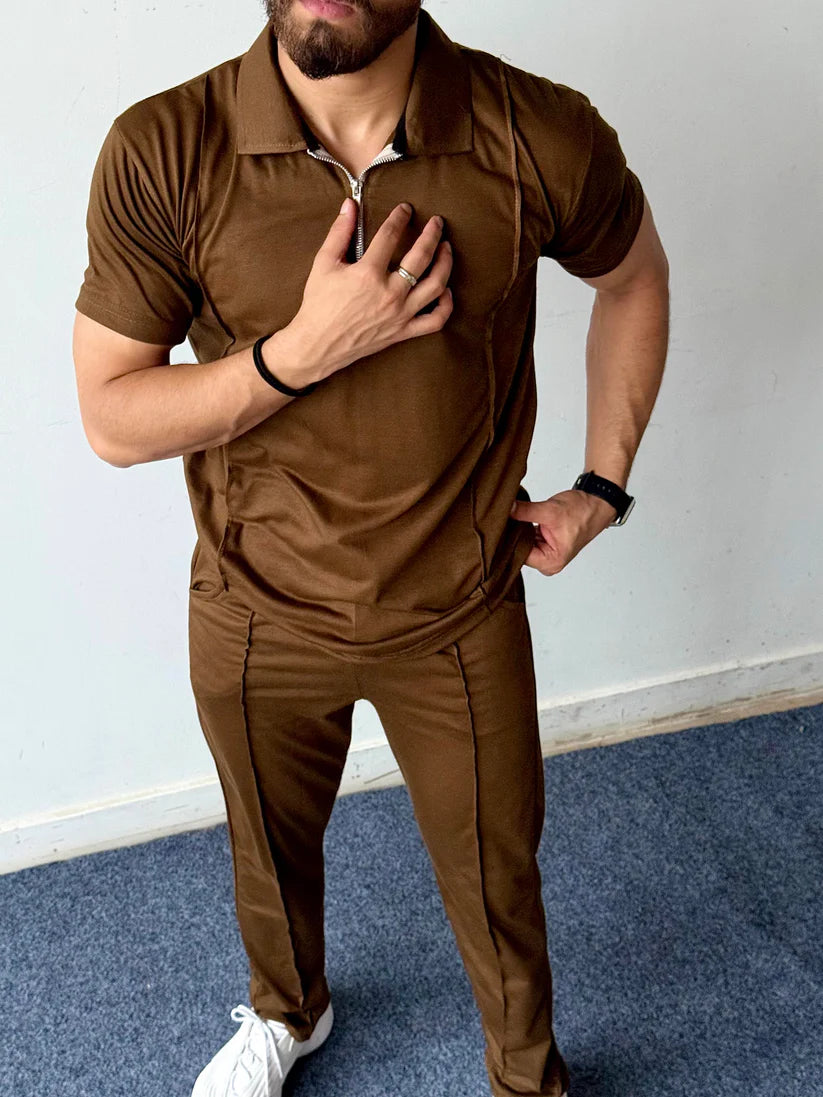STRIPE ZIP STYLE TRACK SUIT