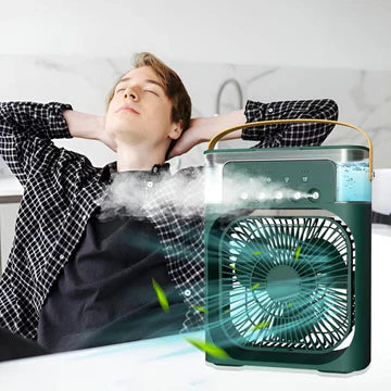 HUMIDIFIER COOLING FAN, PERSONAL RECHARGEABLE AIR COOLER FAN, MINI AIR FRESHENER COOLING FAN