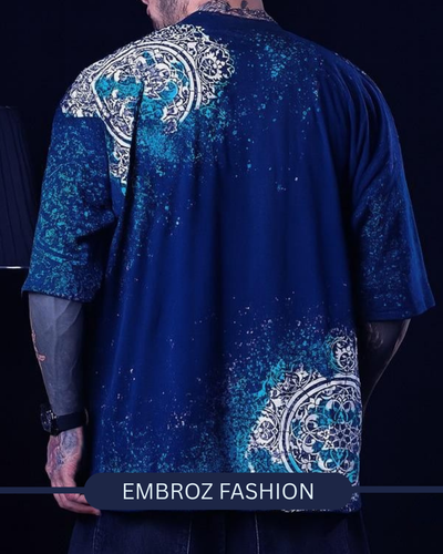 FRONT BACK PRINTED DROPSHOULDER