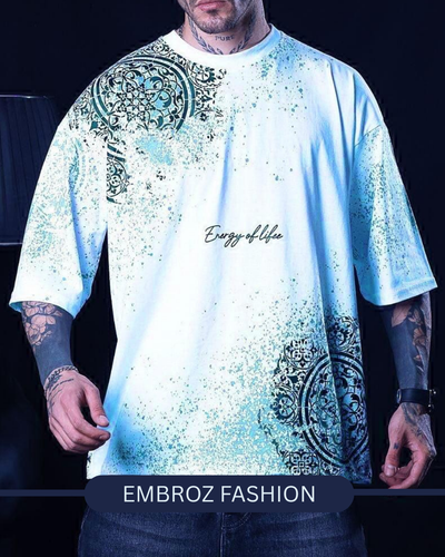 FRONT BACK PRINTED DROPSHOULDER