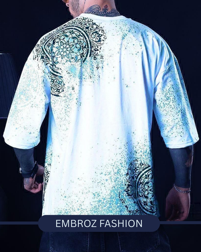 FRONT BACK PRINTED DROPSHOULDER