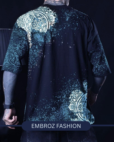 FRONT BACK PRINTED DROPSHOULDER