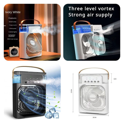 HUMIDIFIER COOLING FAN, PERSONAL RECHARGEABLE AIR COOLER FAN, MINI AIR FRESHENER COOLING FAN
