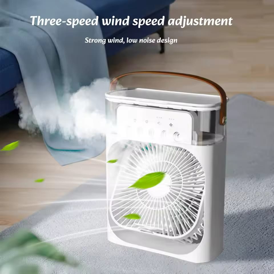 HUMIDIFIER COOLING FAN, PERSONAL RECHARGEABLE AIR COOLER FAN, MINI AIR FRESHENER COOLING FAN