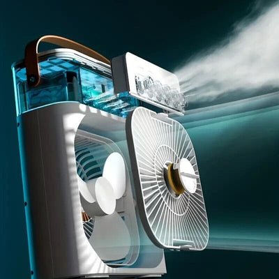 HUMIDIFIER COOLING FAN, PERSONAL RECHARGEABLE AIR COOLER FAN, MINI AIR FRESHENER COOLING FAN