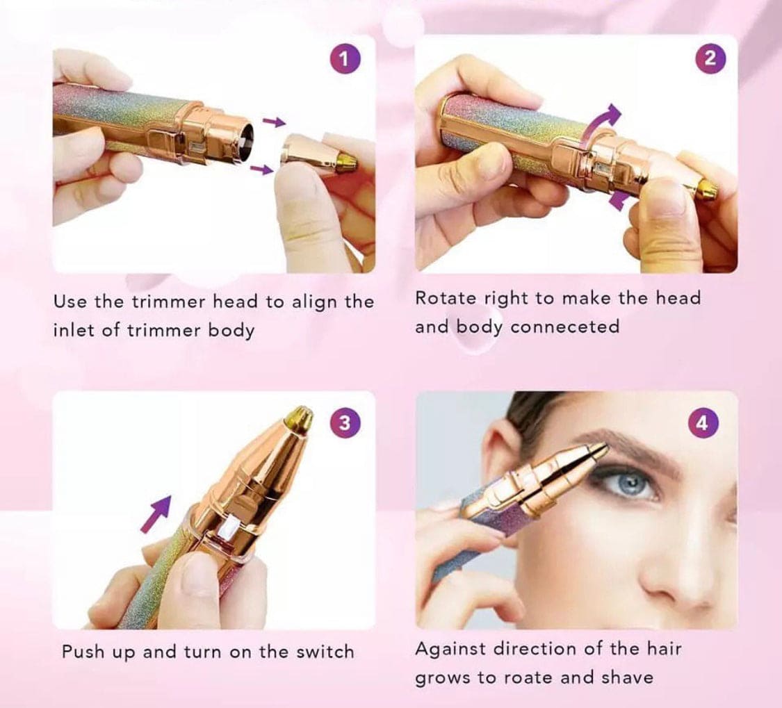 2 in 1 Electric Eyebrow Trimmer and Shaver
