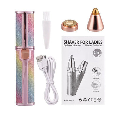 2 in 1 Electric Eyebrow Trimmer and Shaver